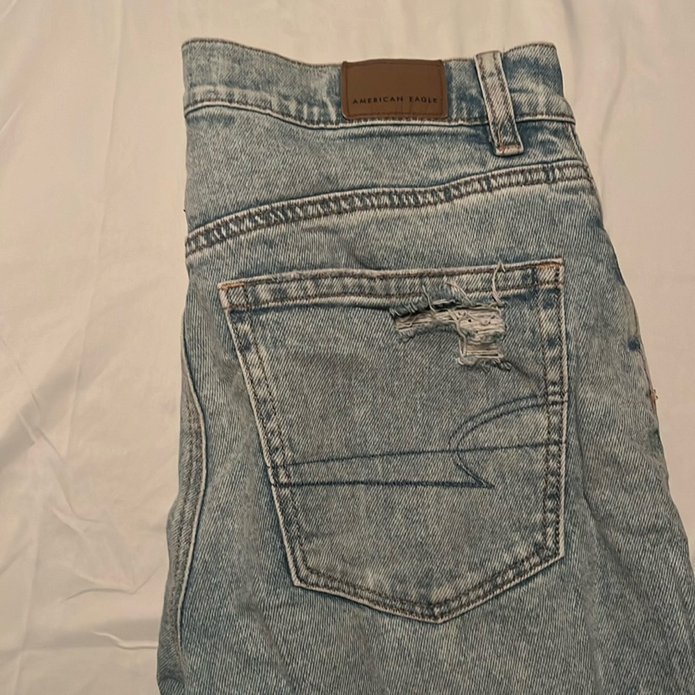 American Eagle ripped boyfriend jeans